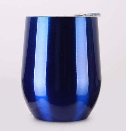 Double Stainless Steel Wine Glass – Big Belly Water Cup