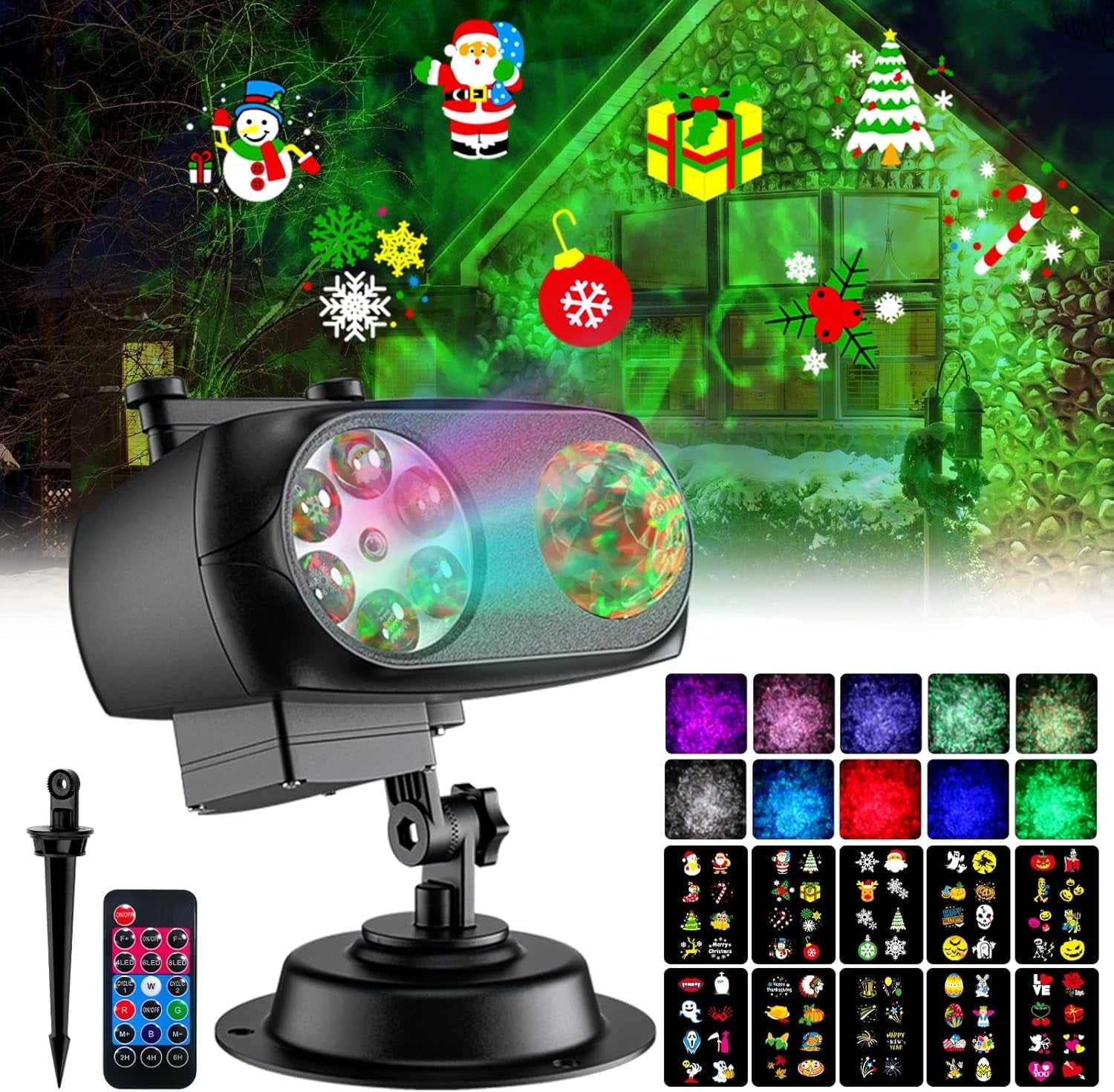 15W Brighter Decorations Projector Lights 