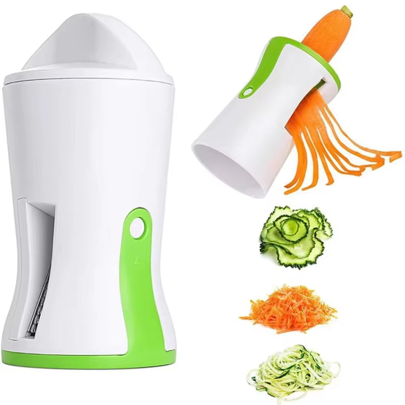Multifunctional Rotary Vegetable Slicer Spiral Cutter for Carrot Cucumber Potato