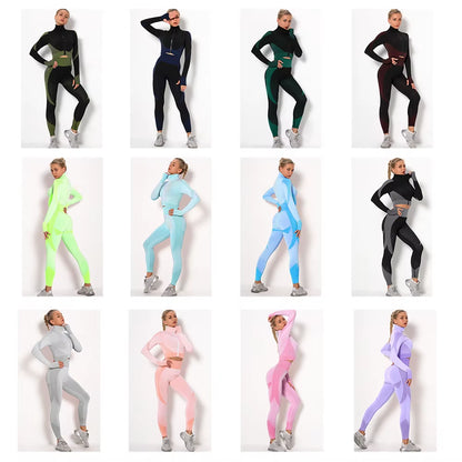 Seamless Fitness Suit Set for Women