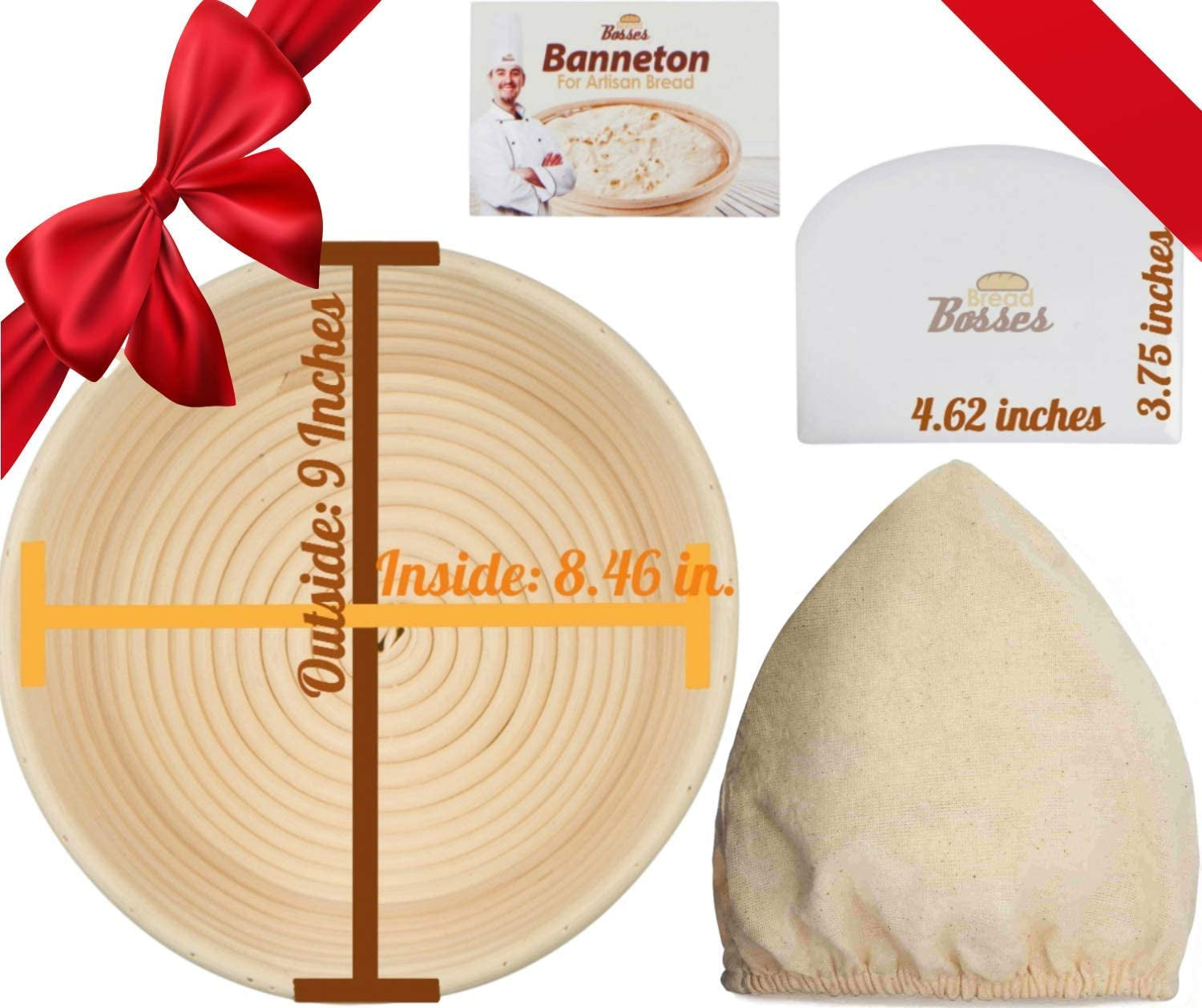 9 Inch Bread Banneton Proofing Basket