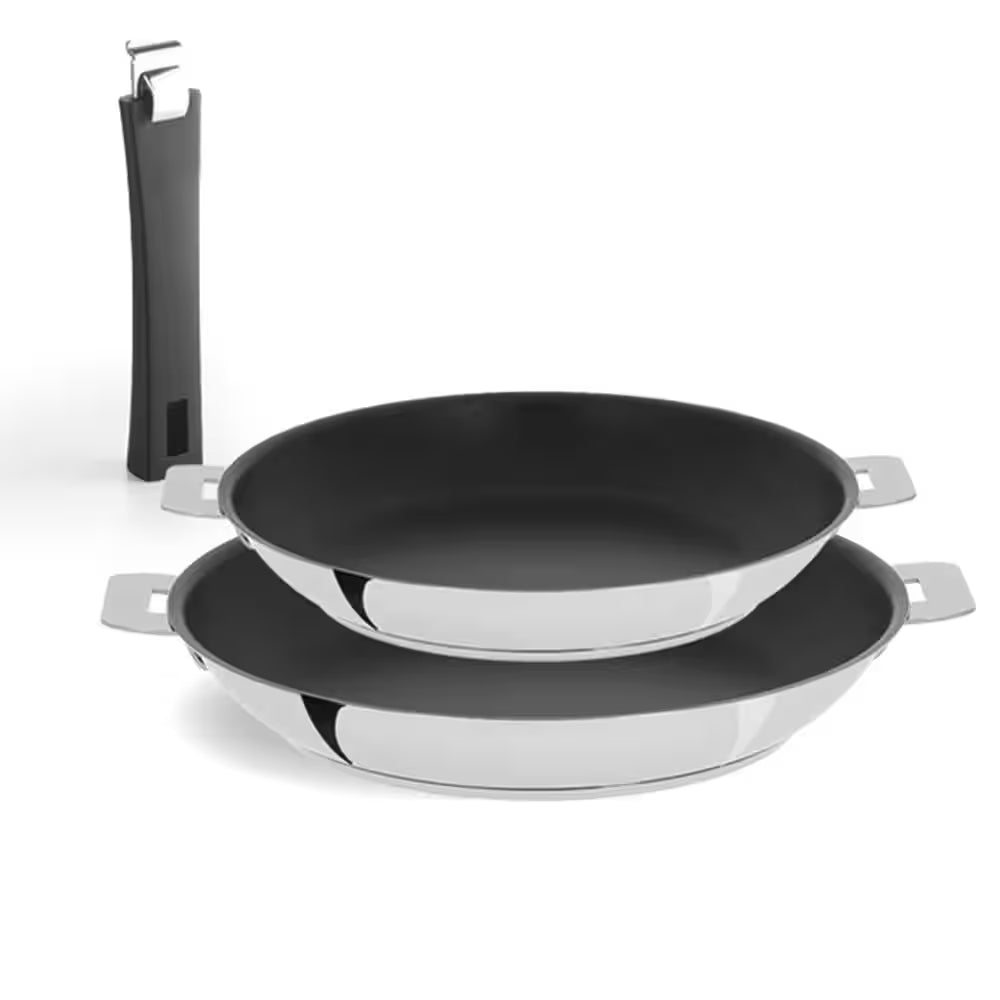3-Piece Stainless Steel Nonstick Frying Pan Set