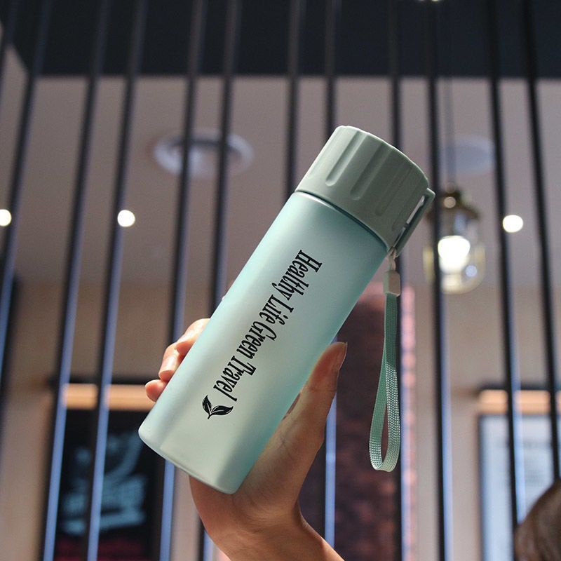 Simple plastic bottle with lid cup