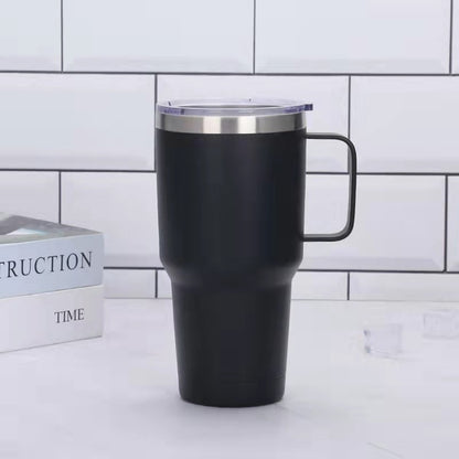 Durable 30oz Stainless Steel Vacuum Insulated Mug with Handle