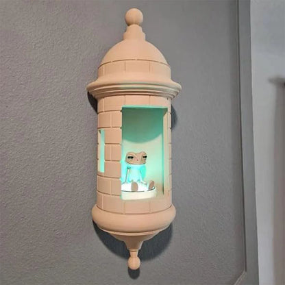 Puerto Rican Garita Wall Coqui Lamp, Puerto Rican Frog Lamp