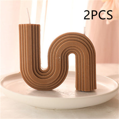 Modern Wavy Arch Scented Candle