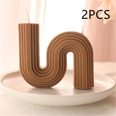 Modern Wavy Arch Scented Candle