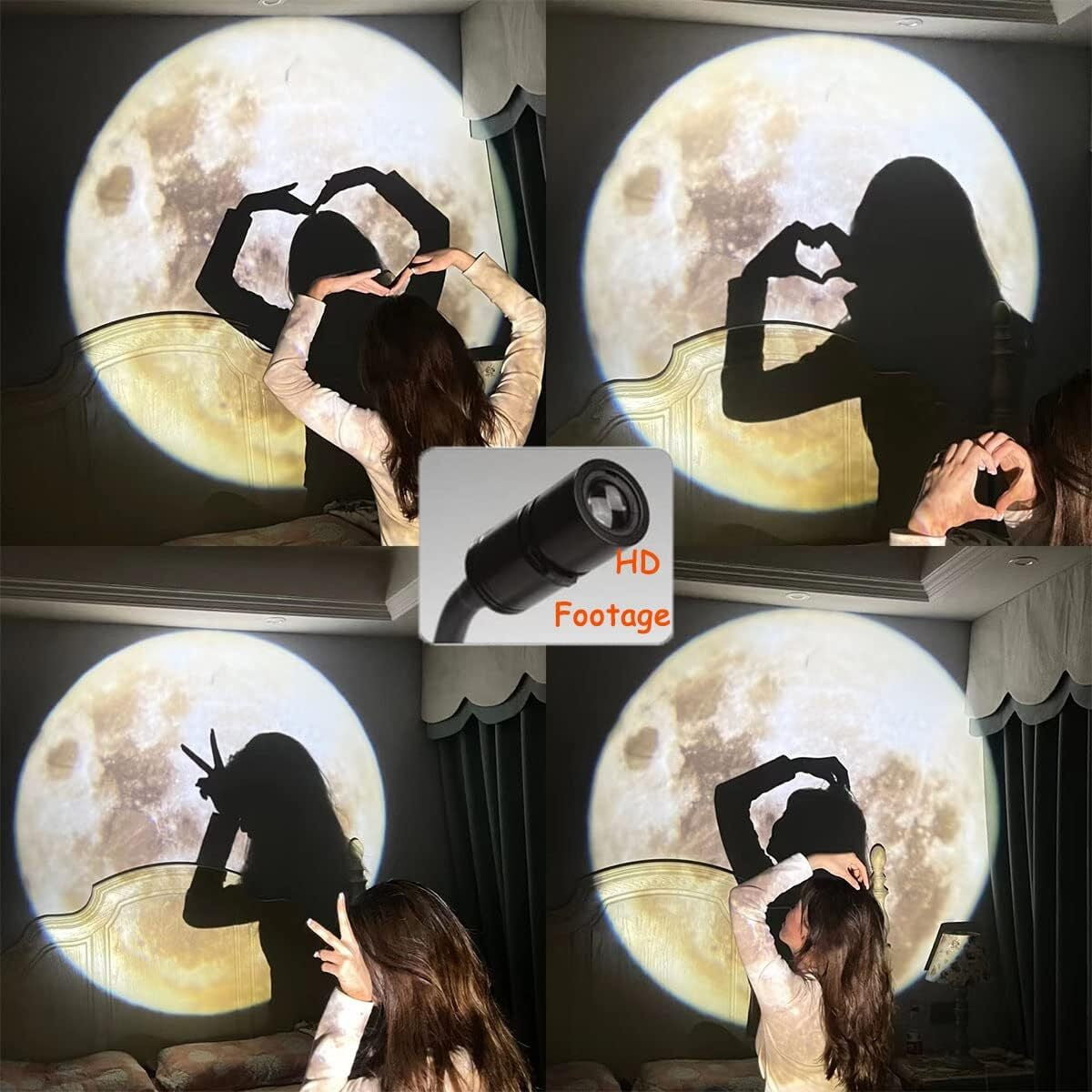 USB Powered 360 Degree Moon Lamp Romantic Atmosphere