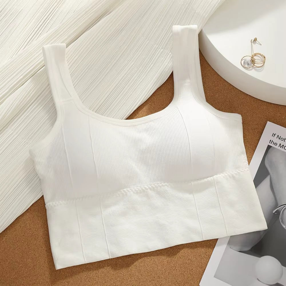 Sports Bra Anti-Sweat Fitness Top Women Seamless Yoga Bra Shockproof Crop Top Push up Sport Bra Gym Workout Top