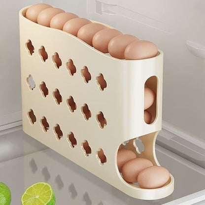 Multi-layer Household Refrigerator Side Door Rolling Egg Storage Box