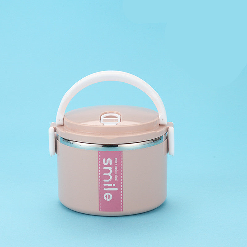 Stainless Steel Round Lunch Box – Durable & Portable Food Container