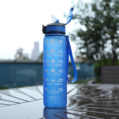 1 Liter Water Bottle Leakproof Bottles Drinking Outdoor Travel Gym Fitness