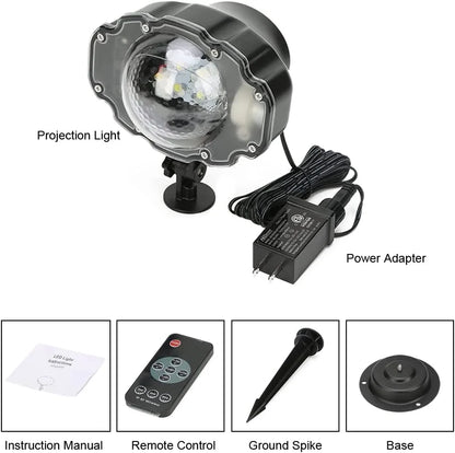 Snowfall Christmas Light Projector, Indoor Outdoor Holiday Projector Lights with Remote Control