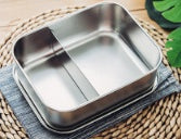 Portable Full Stainless Steel Lunch Box with Divider