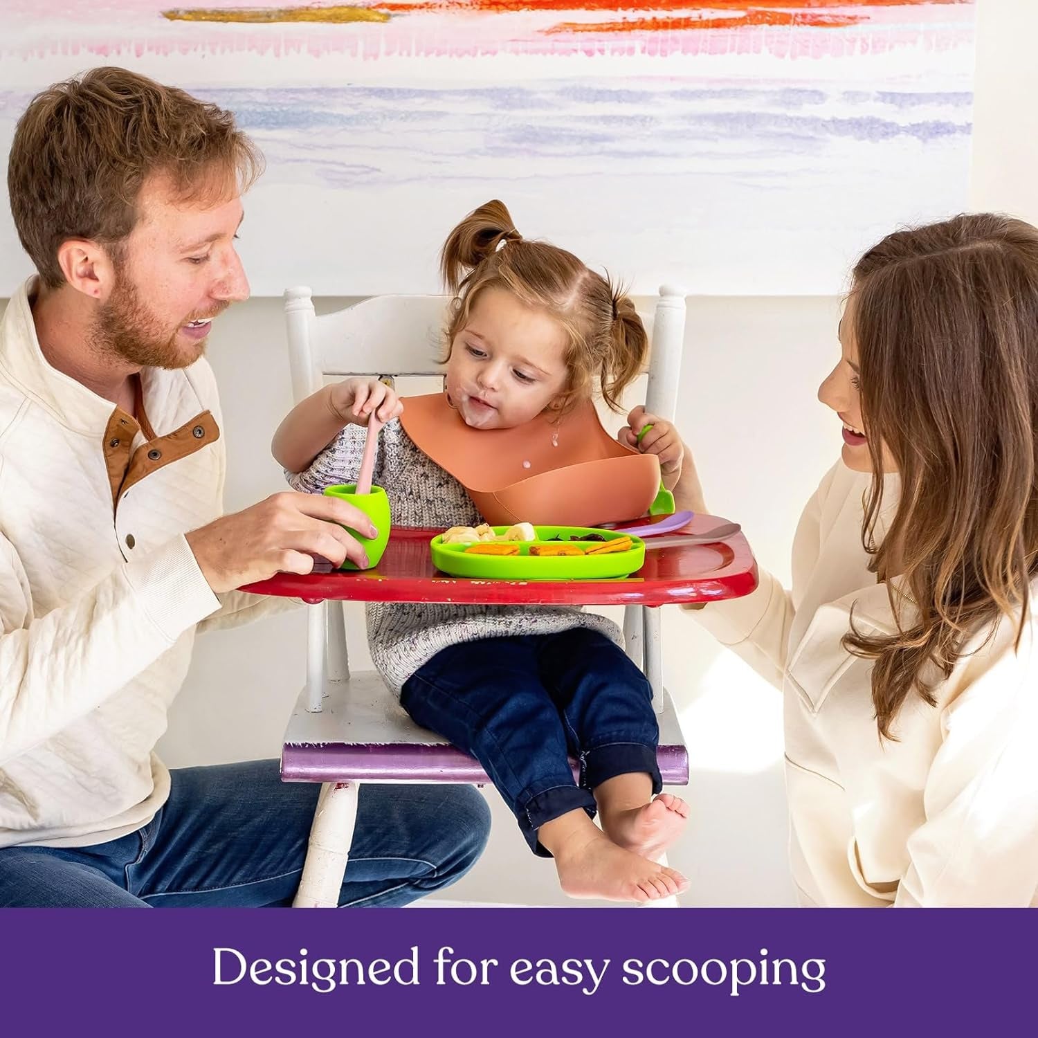 First Stage Silicone Baby Spoons – Soft, BPA-Free Self-Feeding Utensils for Infants
