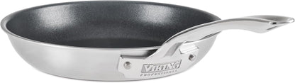 5-Ply Non Stick Frying Pan, 10 Inch Stainless Steel Nonstick Fry Pan, 5 Liters, Satin Finish