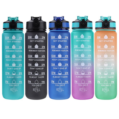 1 Liter Water Bottle Leakproof Bottles Drinking Outdoor Travel Gym Fitness