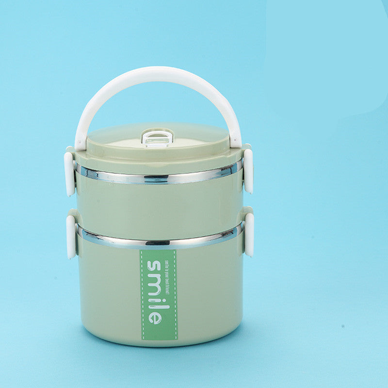 Stainless Steel Round Lunch Box – Durable & Portable Food Container