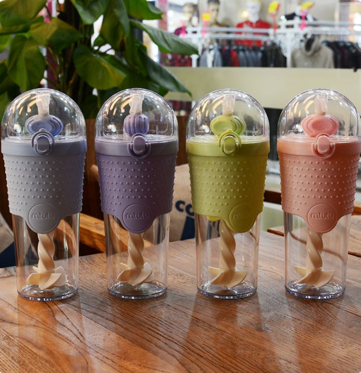 Self-Stirring Protein Shaker Bottle