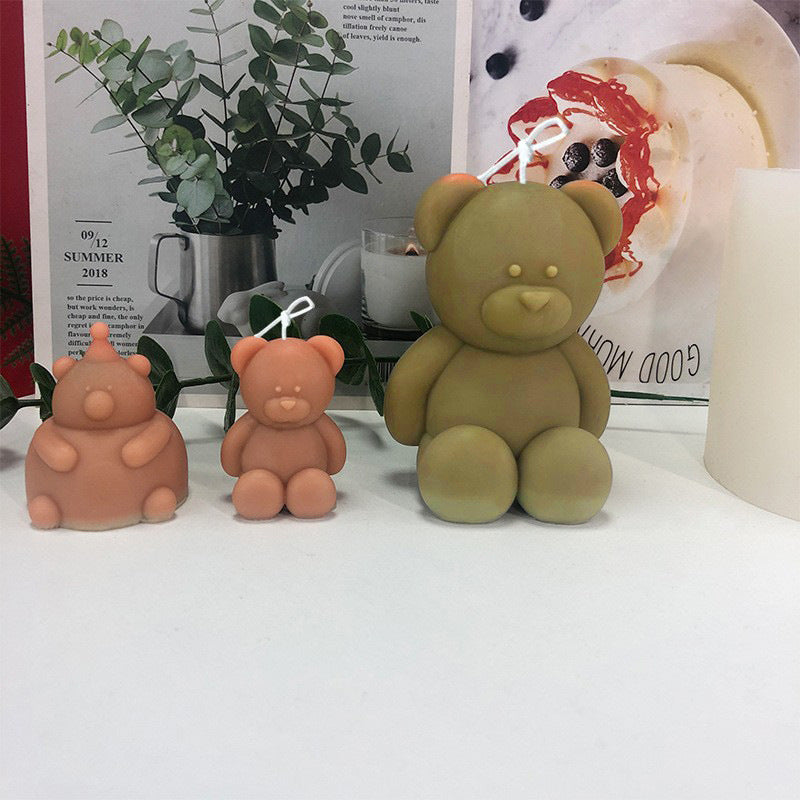 Animal Chubby Bear Scented Candle Plaster
