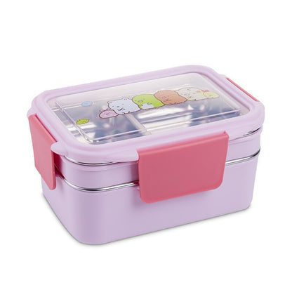 Stainless Steel Double Lunch Box – Durable & Spacious Food Container