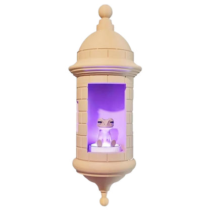 Puerto Rican Garita Wall Coqui Lamp, Puerto Rican Frog Lamp