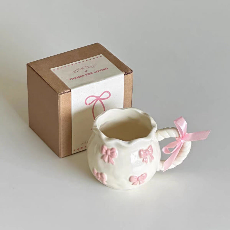 Whimsical Cherry Blossom Ceramic Mug Gift Set