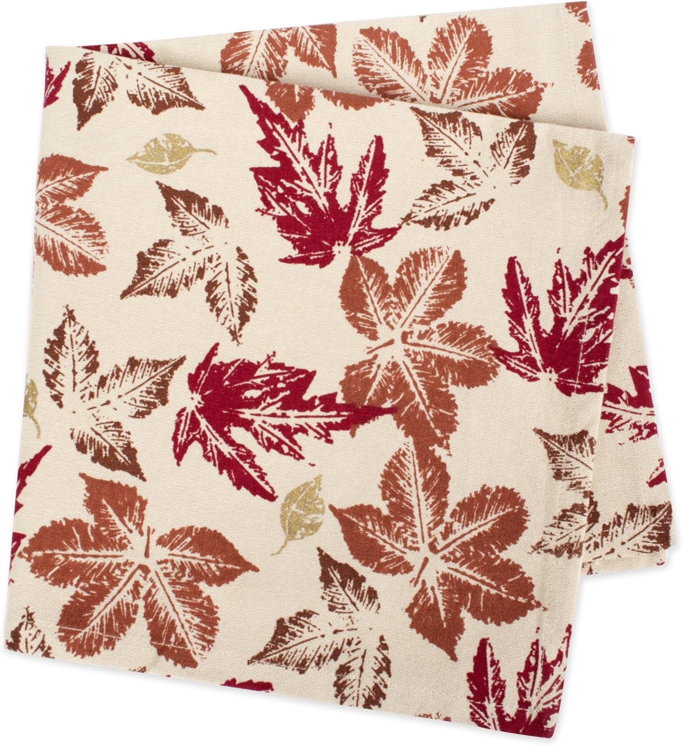 Rustic Autumn Leaves Cotton Napkin Set – 6 Pack (20x20)