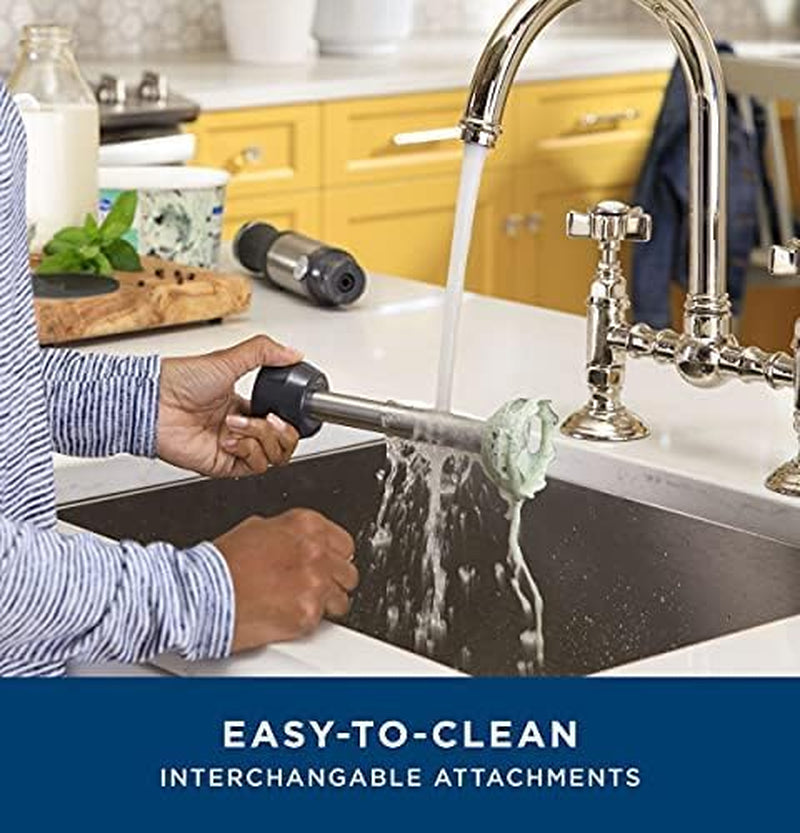 Immersion Blender | Handheld Blender 2-Speed | Interchanable Attachment | 500 Watts | Stainless Steel