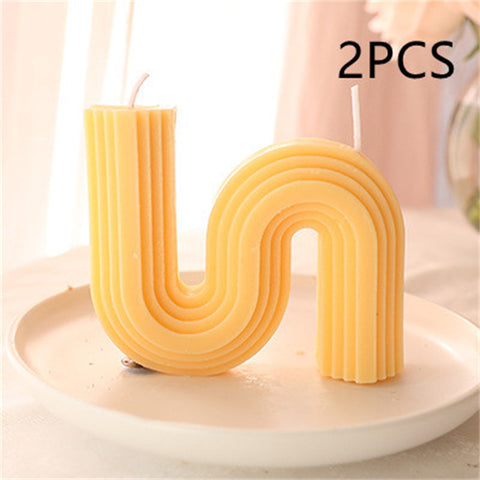Modern Wavy Arch Scented Candle
