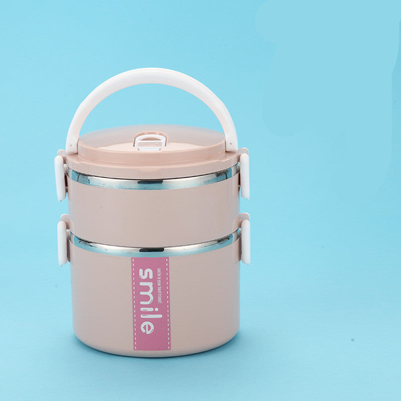 Stainless Steel Round Lunch Box – Durable & Portable Food Container