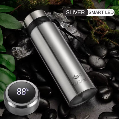 1800ML Large Capacity Thermos Bottle Stainless Steel Smart Temperature Display