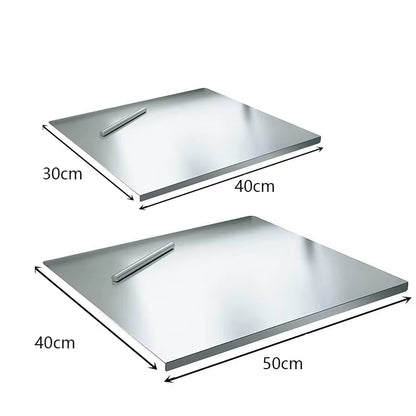 Light Top Stainless Steel Cutting Board Food Grade Heavy Duty Chopping Boards Anti-Slip Boards