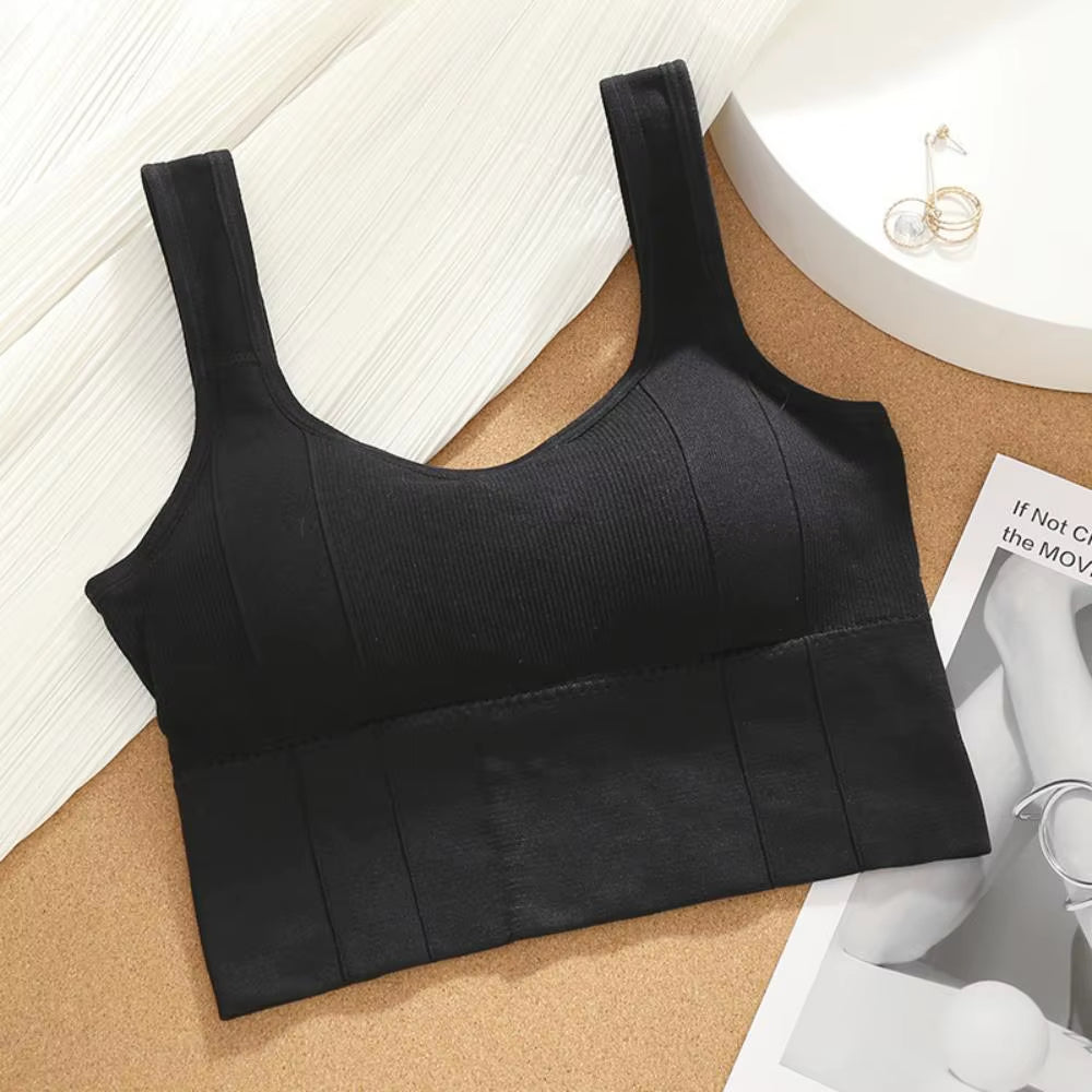 Sports Bra Anti-Sweat Fitness Top Women Seamless Yoga Bra Shockproof Crop Top Push up Sport Bra Gym Workout Top