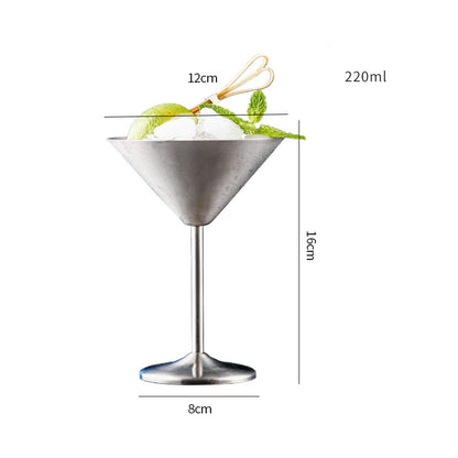Stainless Steel Cocktail & Martini Glass