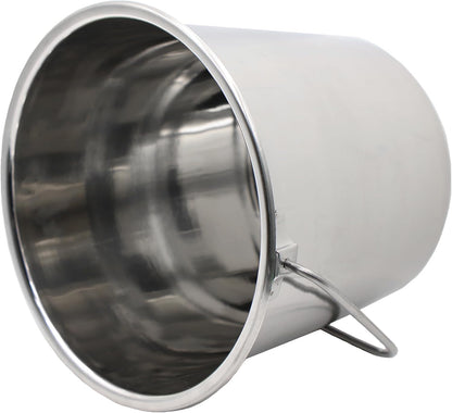 Stainless Steel Bucket (4 Gallon) - Great for Pets, Cleaning, Food Prep