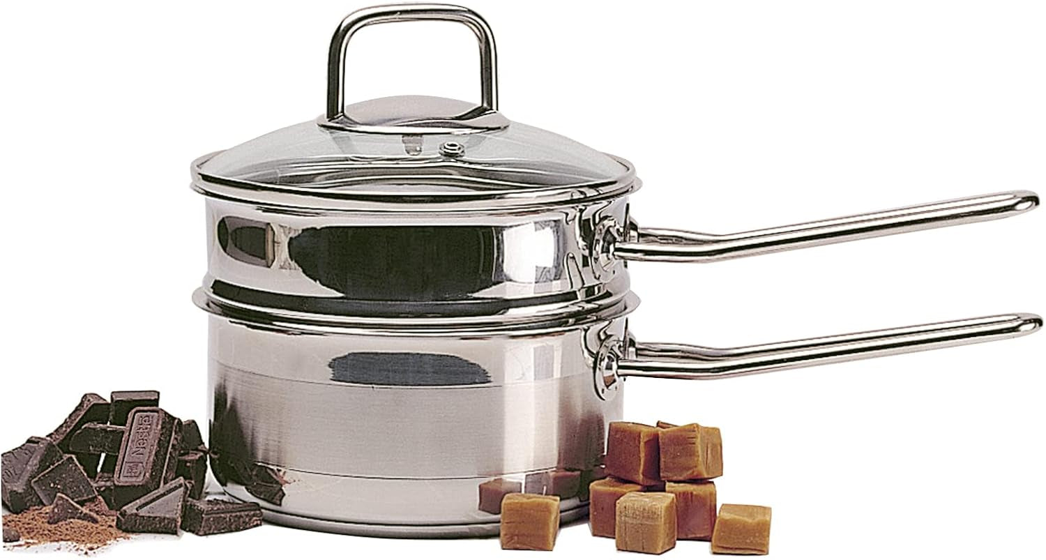 1.5 Quart Stainless Steel Double Boiler, Holds 1.5Qt/1.4L