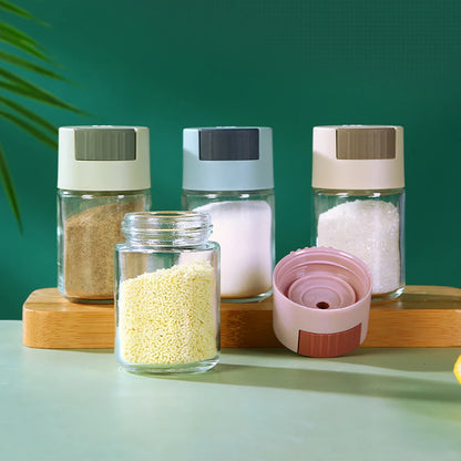 Adjustable Salt Dispenser Condiments Container Sugar Bottle Spice Pepper Salts Shaker Spice Jar Salts Tank Seasoning Bottle