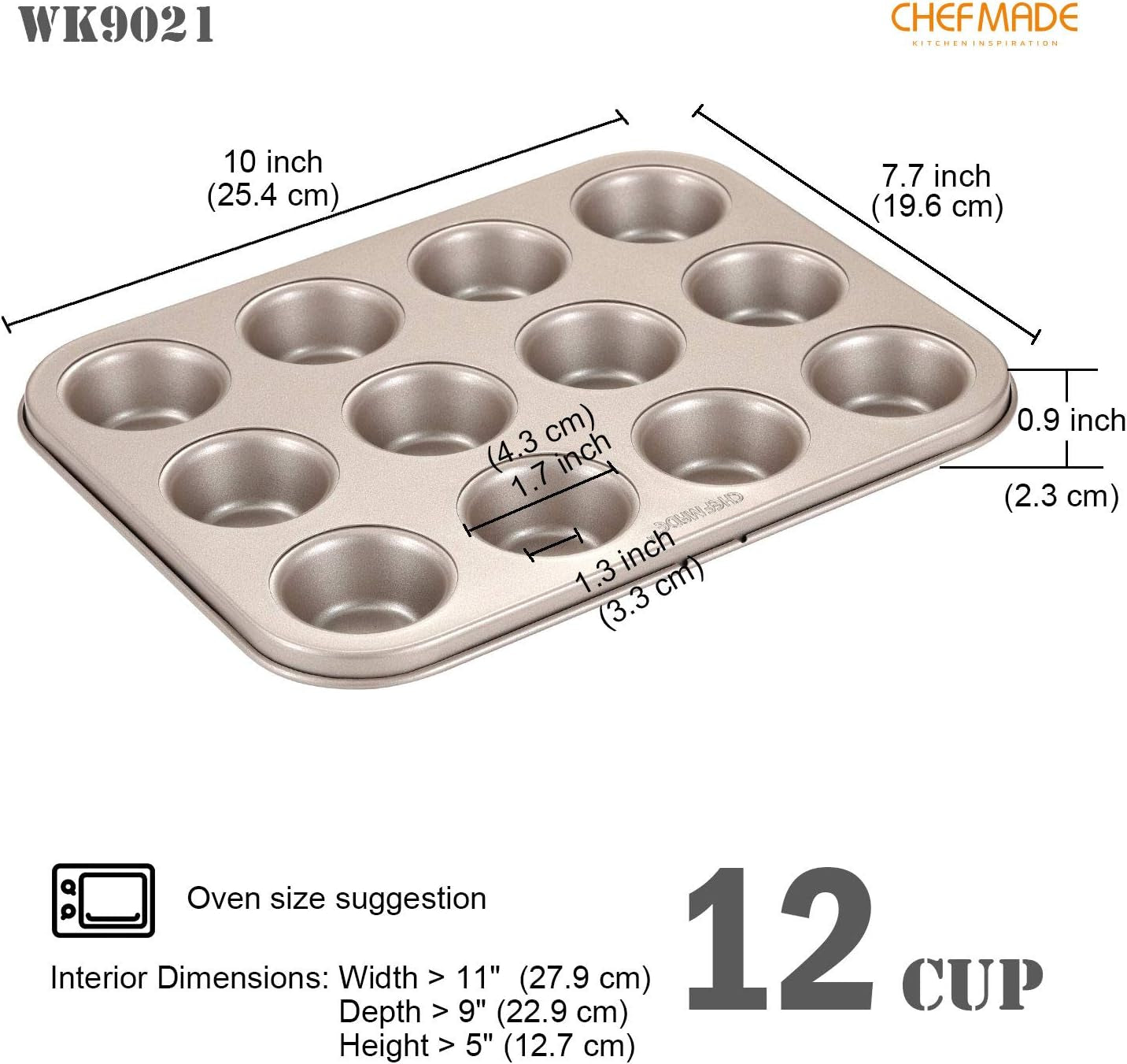 2-Cavity Mini Muffin Pan