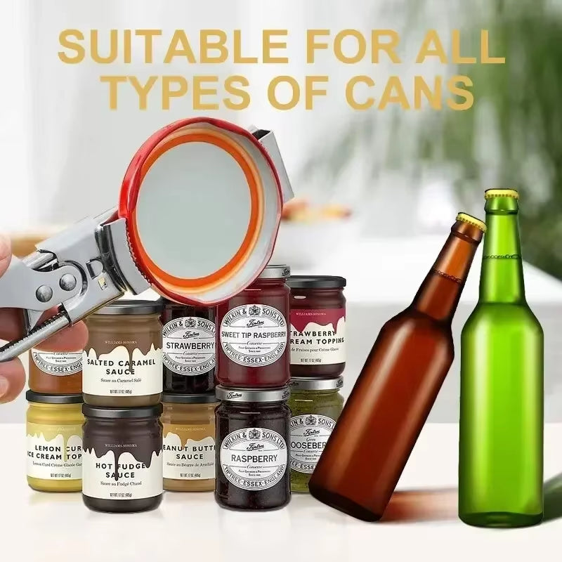 Adjustable Bottle Opener Stainless Steel Beer Wine Openers Kitchen Tools Bar Accessories