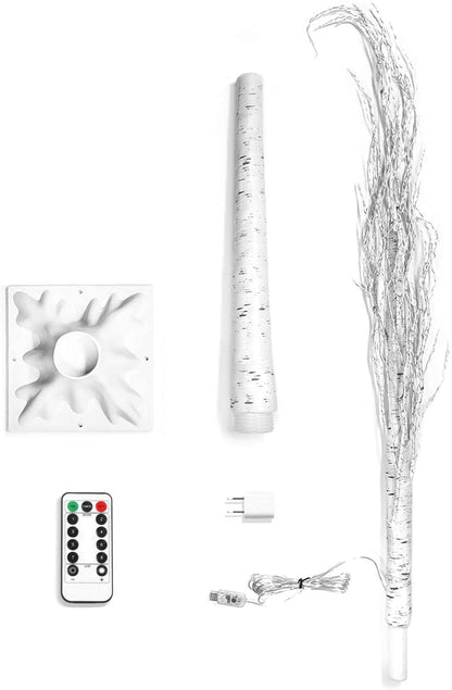 6FT Warm White Lighted Birch Tree Lights, 440LED Colors Changing Light 