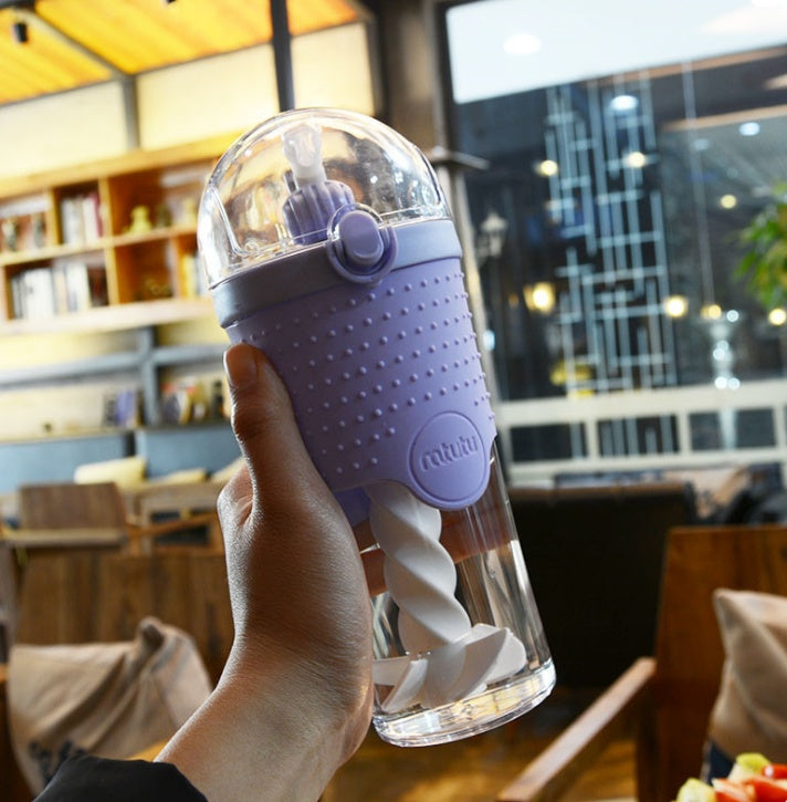 Self-Stirring Protein Shaker Bottle