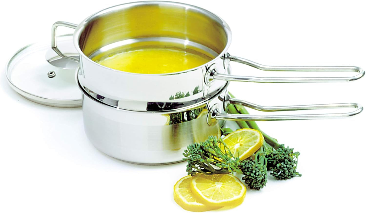 1.5 Quart Stainless Steel Double Boiler, Holds 1.5Qt/1.4L