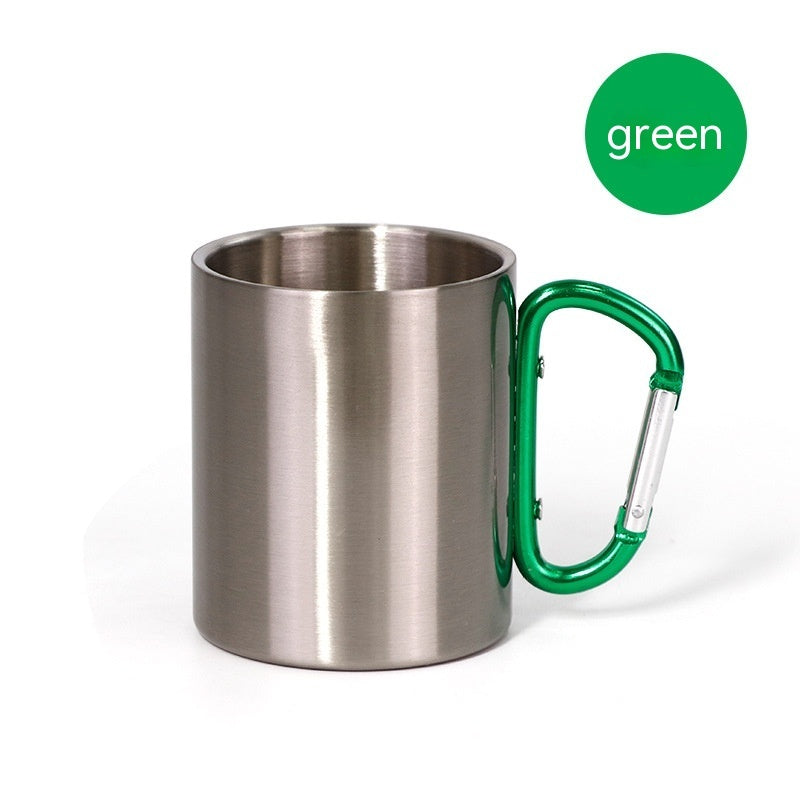Stainless Steel Carabiner Mug: Clip and Sip On the Go!