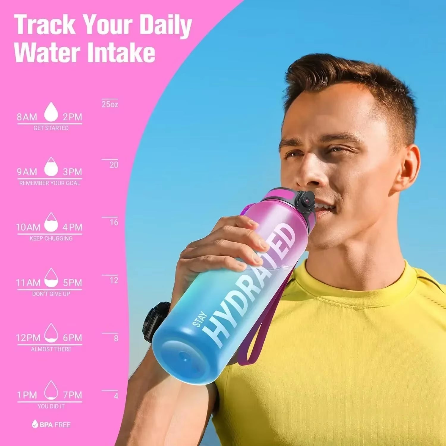 32 oz. Leakproof Water Bottle for Outdoor Sports