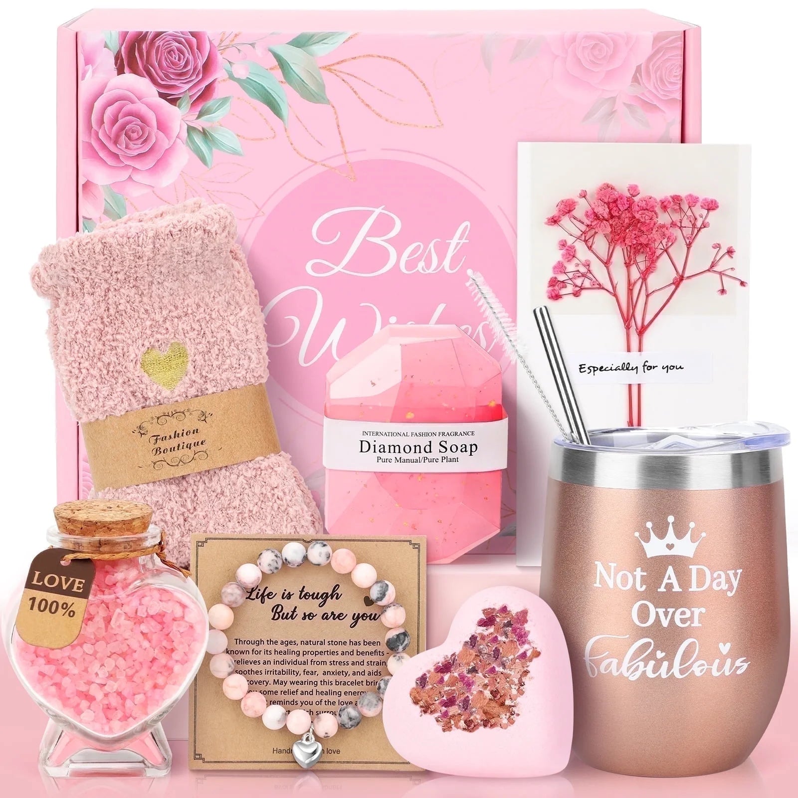 Gift Baskets Set for Women – 10 Pack Bath & Body Spa Gifts