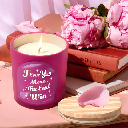 Scented Candles Gift for Women, Unique Birthday Gifts for Her, 100% Natural Soy Candle, Aromatherapy Candle for Girlfriend, Wife, Rose & Sandalwood Scented Candle, 10 Oz