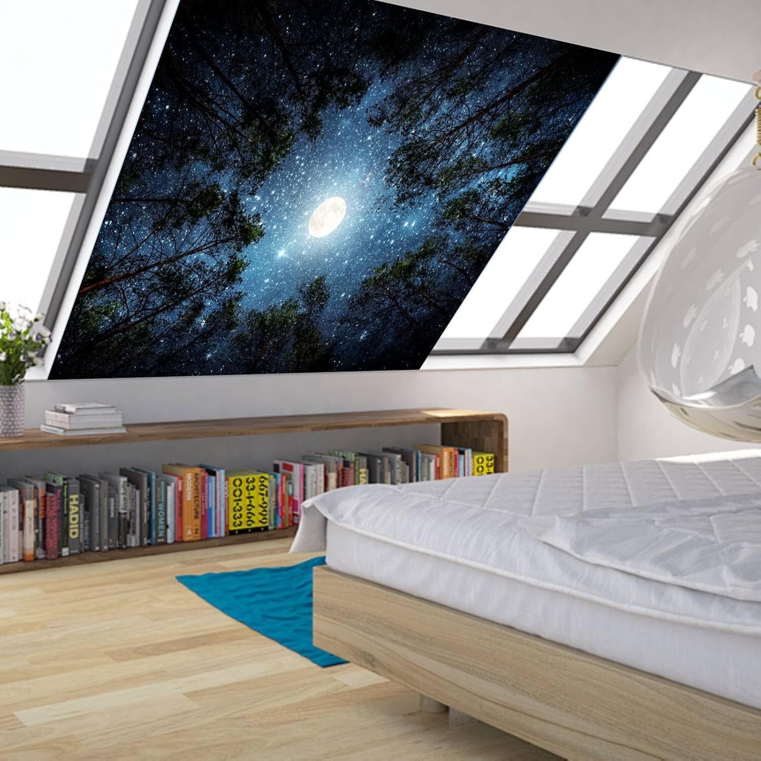 Forest Galaxy Starry Tapestry for Bedroom Ceilin