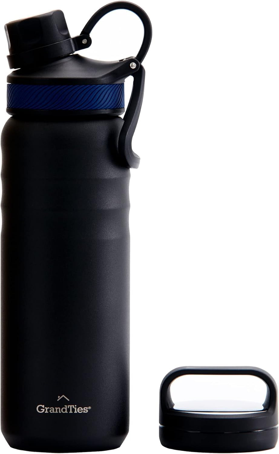 2 Lids Stainless Steel Thermal Water Gym Bottles, 24 Oz