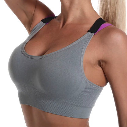 Women Seamless High Impact Sports Bra Yoga Fitness Top